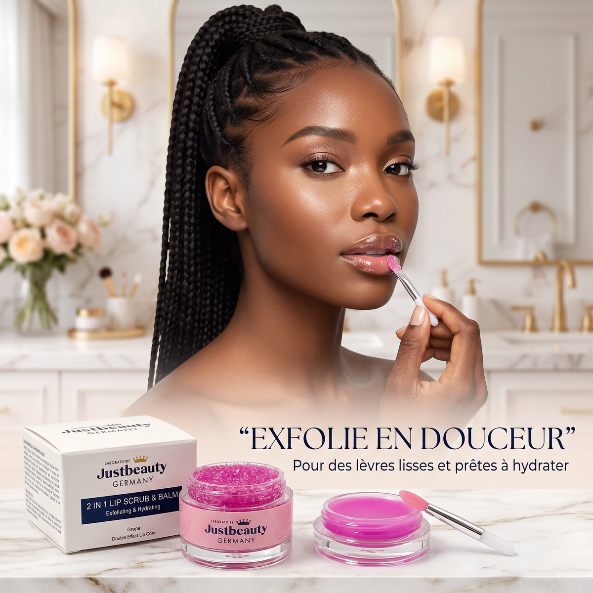 LIPCARE PERFECT – Duo Gommage Lèvres + Baume Vitamine C | Lèvres Douces, Lisses & Lumineuses