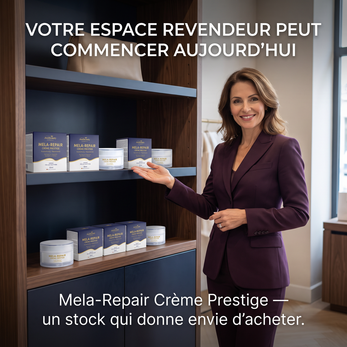 Pack Revendeur MELA-REPAIR – 10 Crèmes Prestige Visage de 50 ml