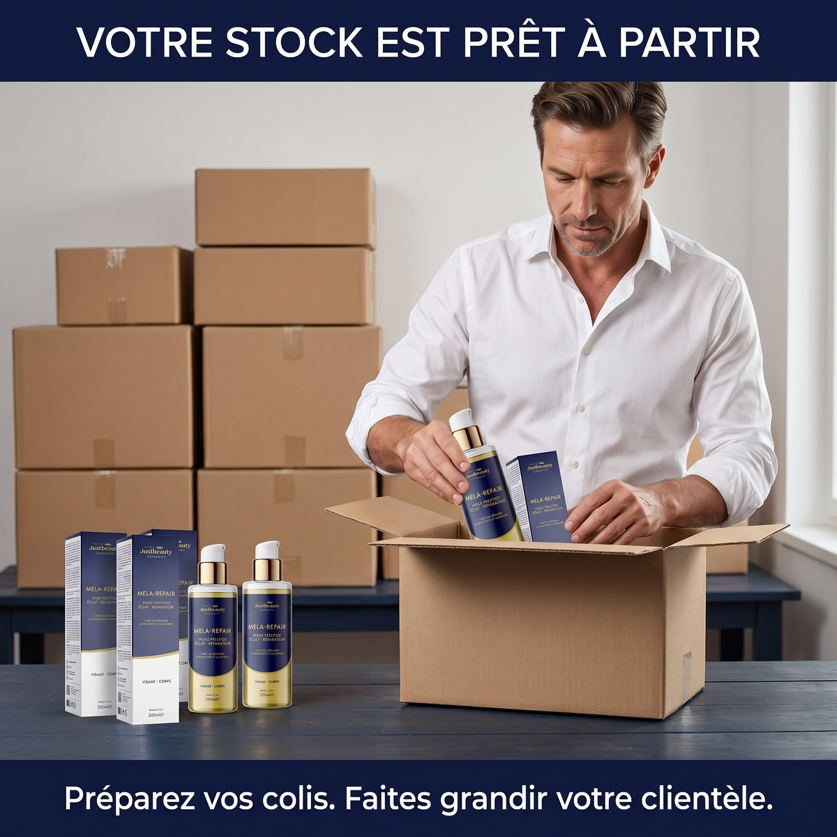 Pack Revendeur MELA-REPAIR – 10 Huiles Prestige 200 ml pour Transformer Votre Expérience en Opportunité