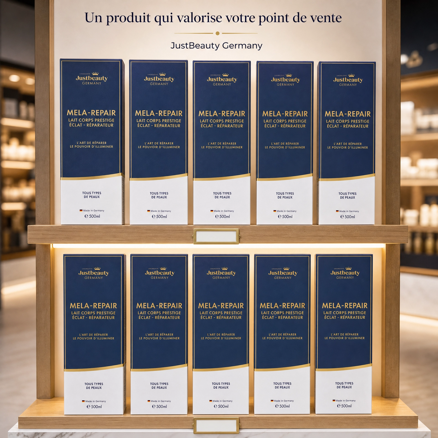 Pack Lancement Revendeur PRESTIGE MELA REPAIR – 10 Laits Corporels