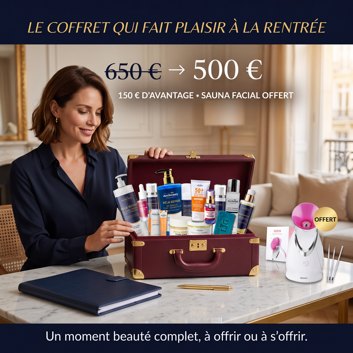 MELA REPAIR ULTIMATE – COFFRET CORRECTION ABSOLUE VISAGE & CORPS – 15 Pièces