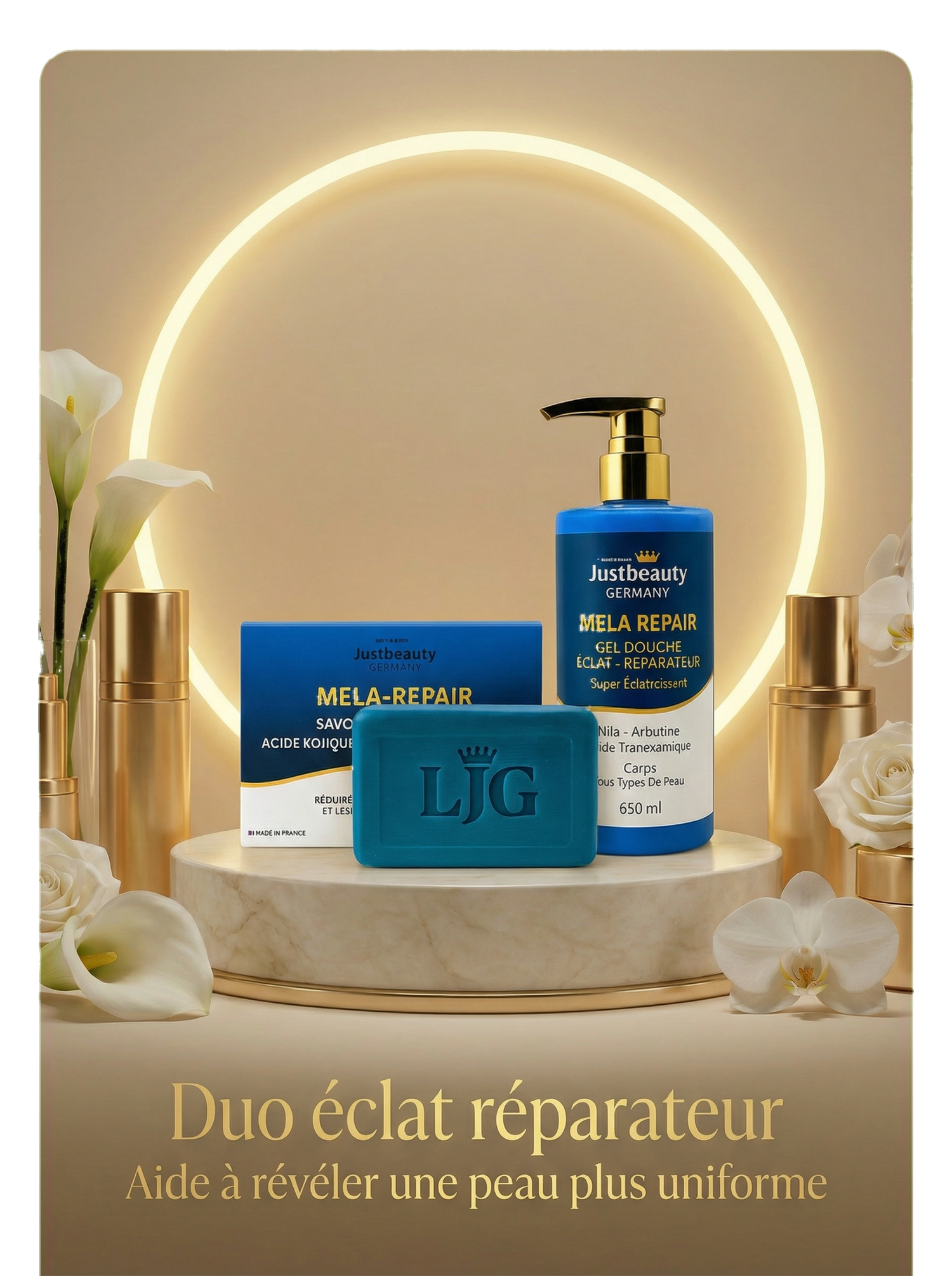 DUO NETTOYANT RÉVÉLATEUR D'ÉCLAT – MELA-REPAIR