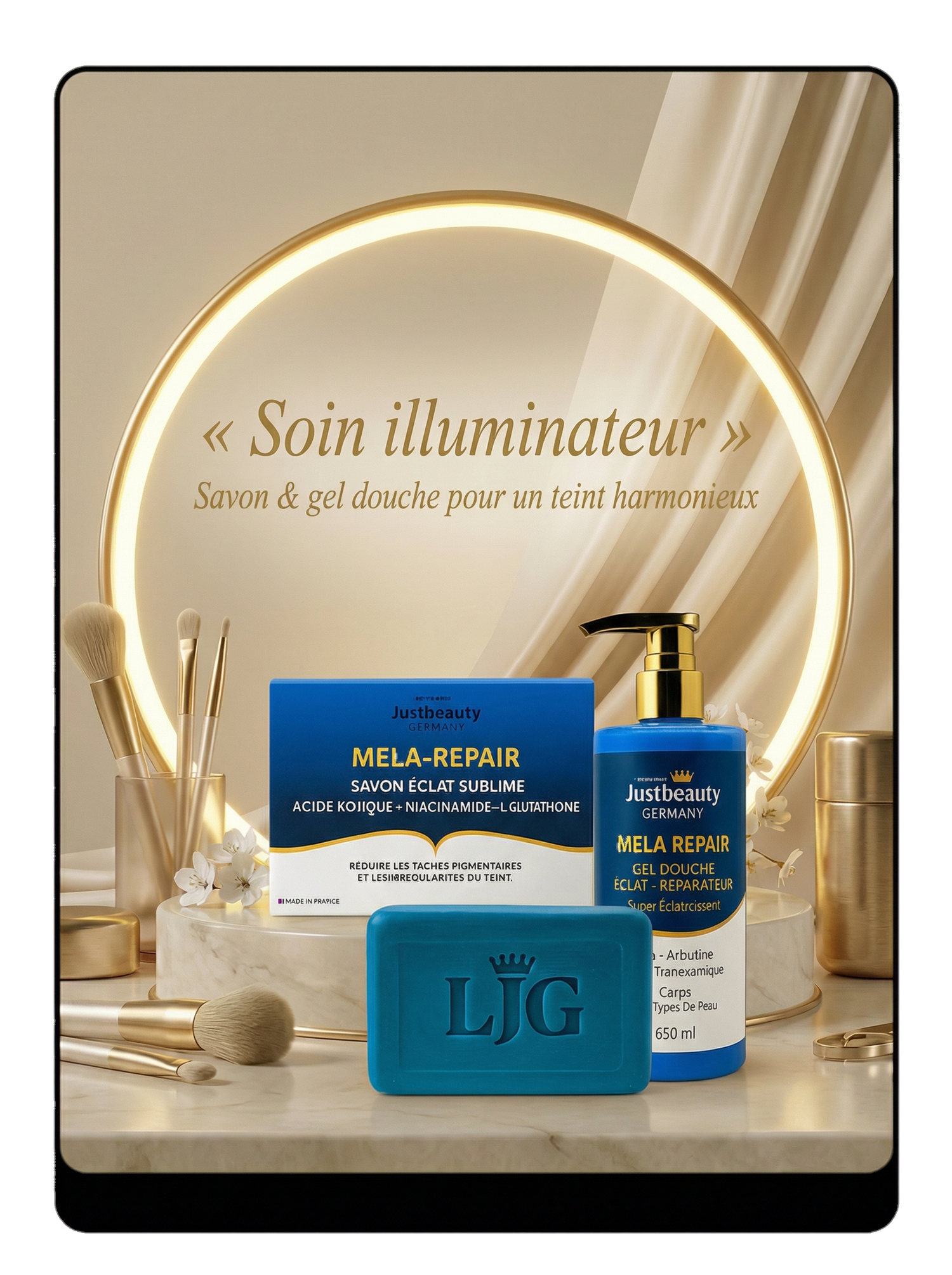 DUO NETTOYANT RÉVÉLATEUR D'ÉCLAT – MELA-REPAIR
