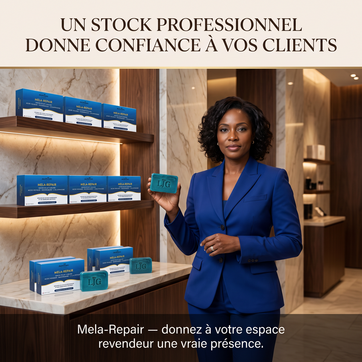 Pack Revendeur MELA-REPAIR – 10 Savons pour Tester le Marché et Développer Vos Ventes