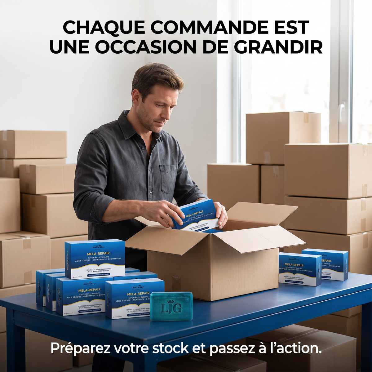 Pack Revendeur MELA-REPAIR – 10 Savons pour Tester le Marché et Développer Vos Ventes