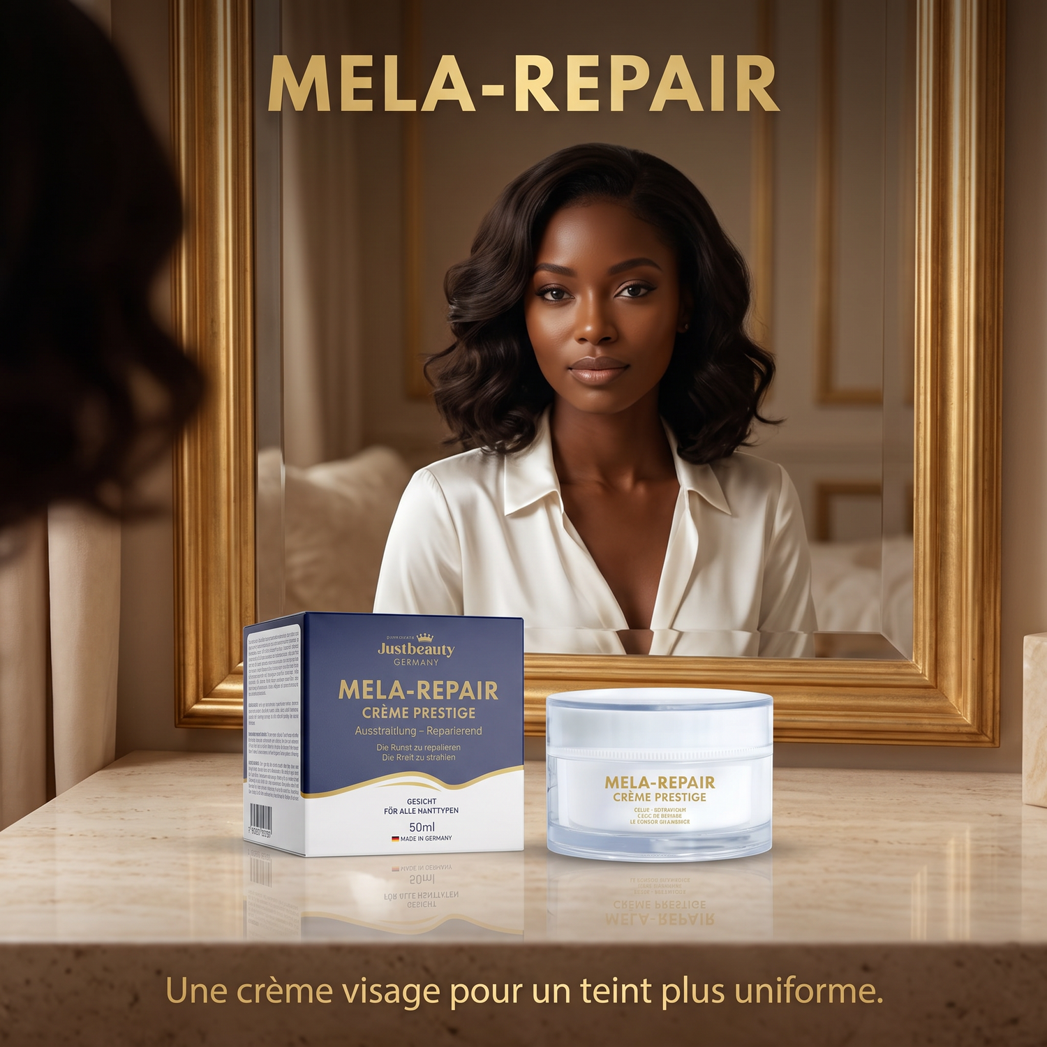 Crème Visage MELA REPAIR – Taches brunes, mélasma & marques visibles | Teint uniforme – 50g