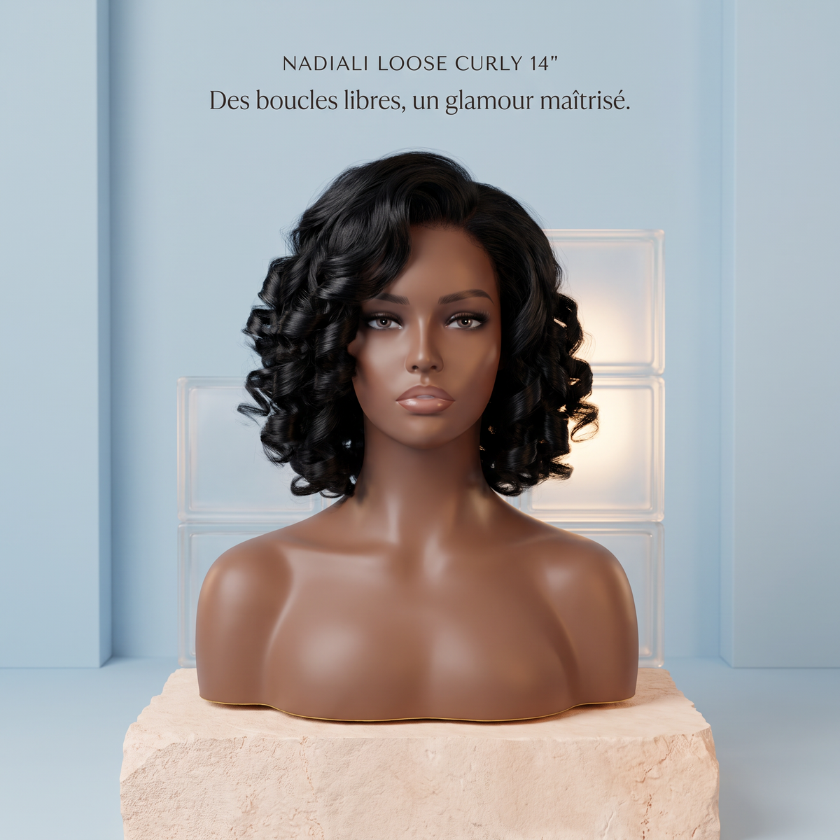 NADIALI Loose Curly 14″ — Perruque aux boucles souples, volume aérien et glamour intemporel