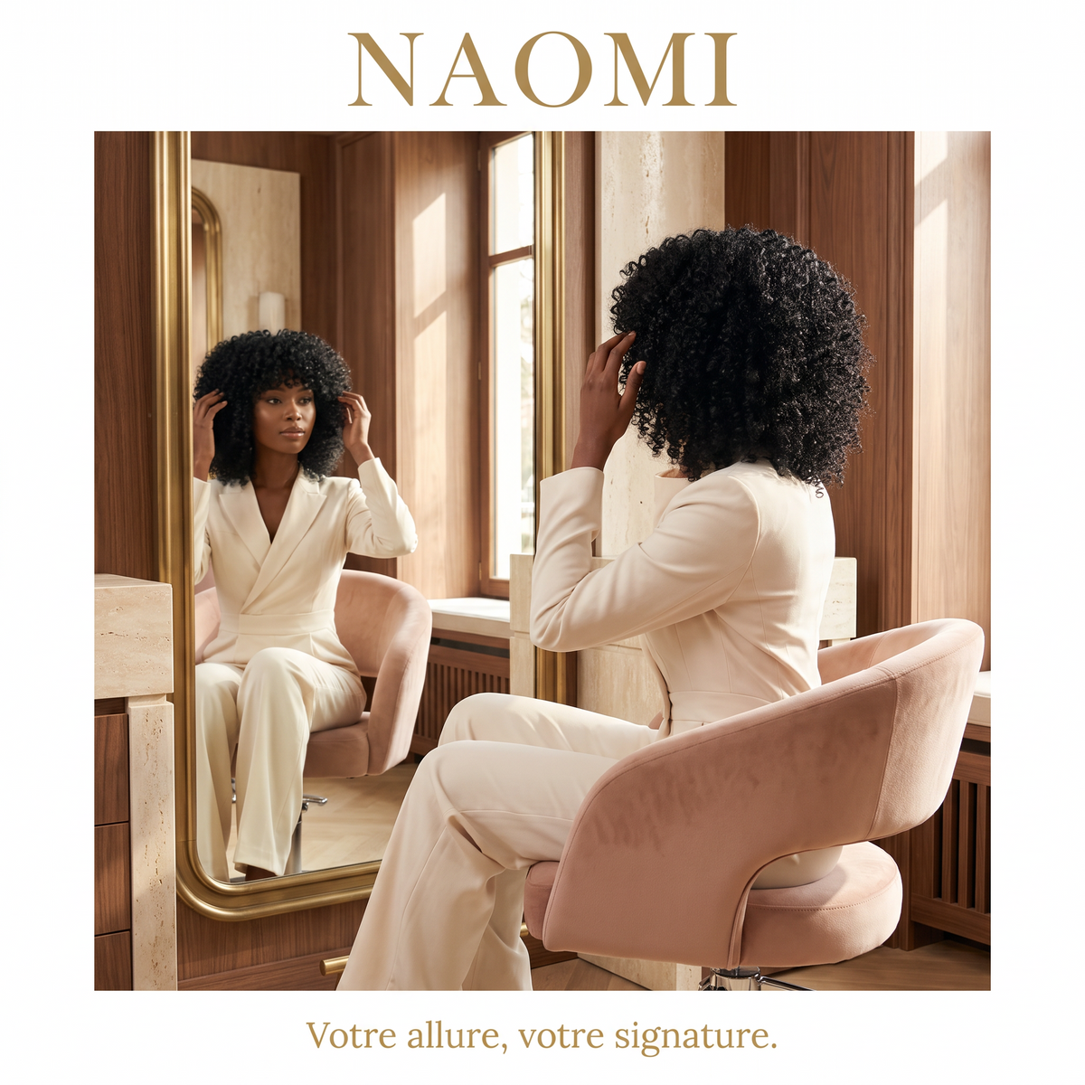 NAOMIE by LUXUS HAIR — Perruque sans colle 12 pouces, douceur soyeuse et élégance naturelle