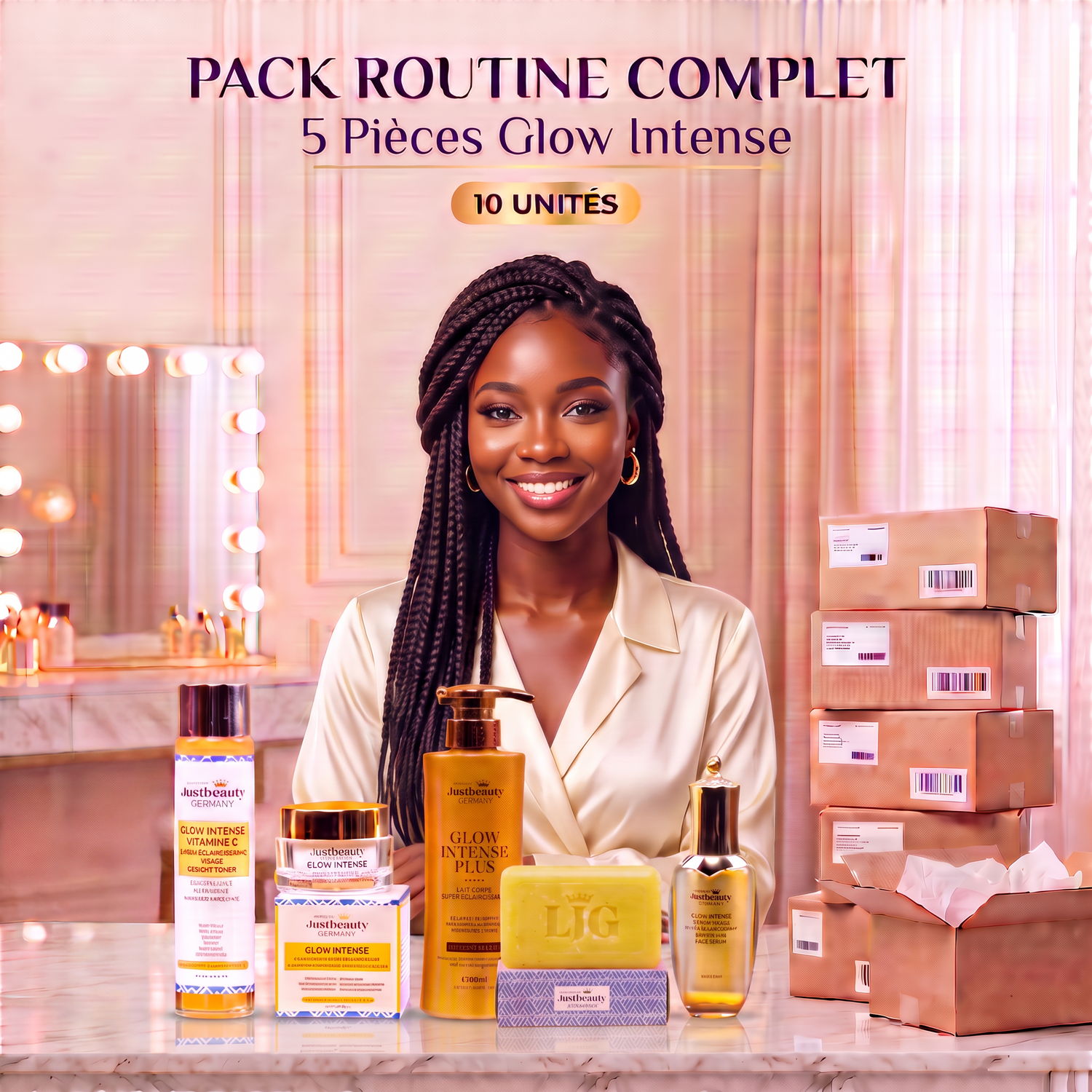 Pack Lancement Revendeur GLOW INTENSE PLUS – 10 Savons de 200 g