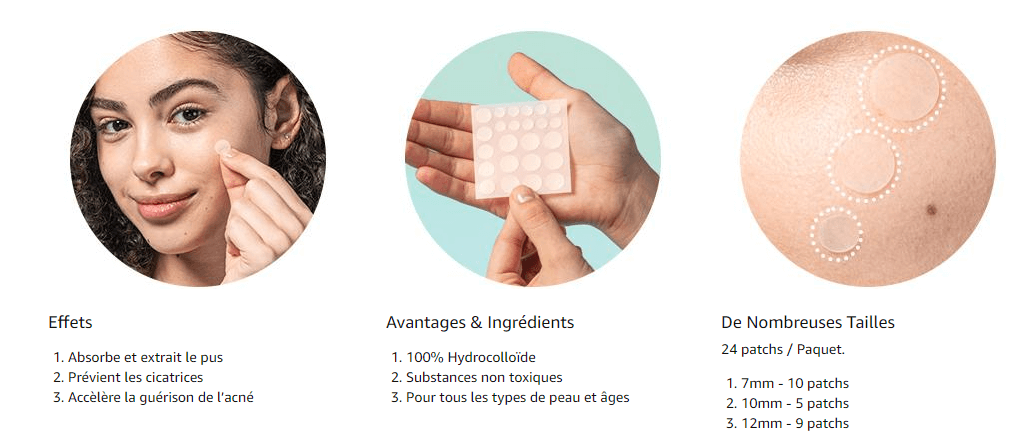 Patchs Anti-boutons & impuretés /COSRX - Acne Pimple Master Patch 24Pieces, 3 Tailles