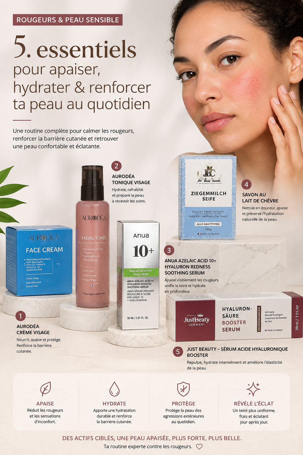 Kit Visage Anti-Rougeurs – Peaux Sensibles