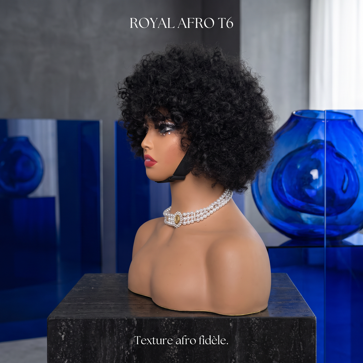ROYAL AFRO T6 — Perruque afro de luxe, volume majestueux et allure audacieuse