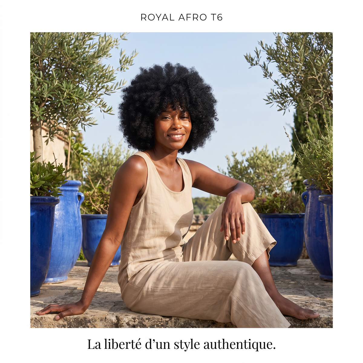 ROYAL AFRO T6 — Perruque afro de luxe, volume majestueux et allure audacieuse