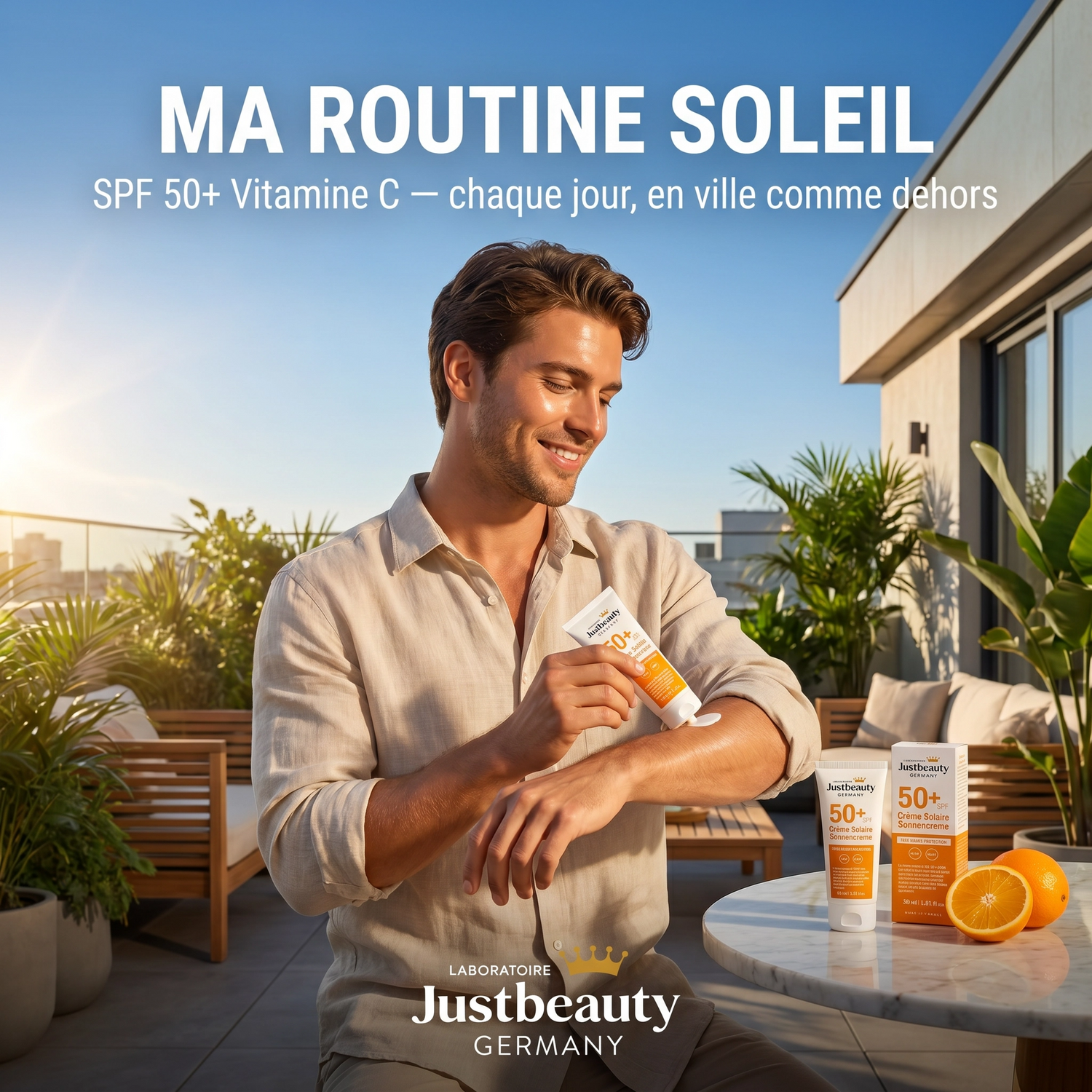 HIGH-PERFORMANCE SUN PROTECTION SPF 50+: MAXIMUM DEFENSE & NATURAL RADIANCE