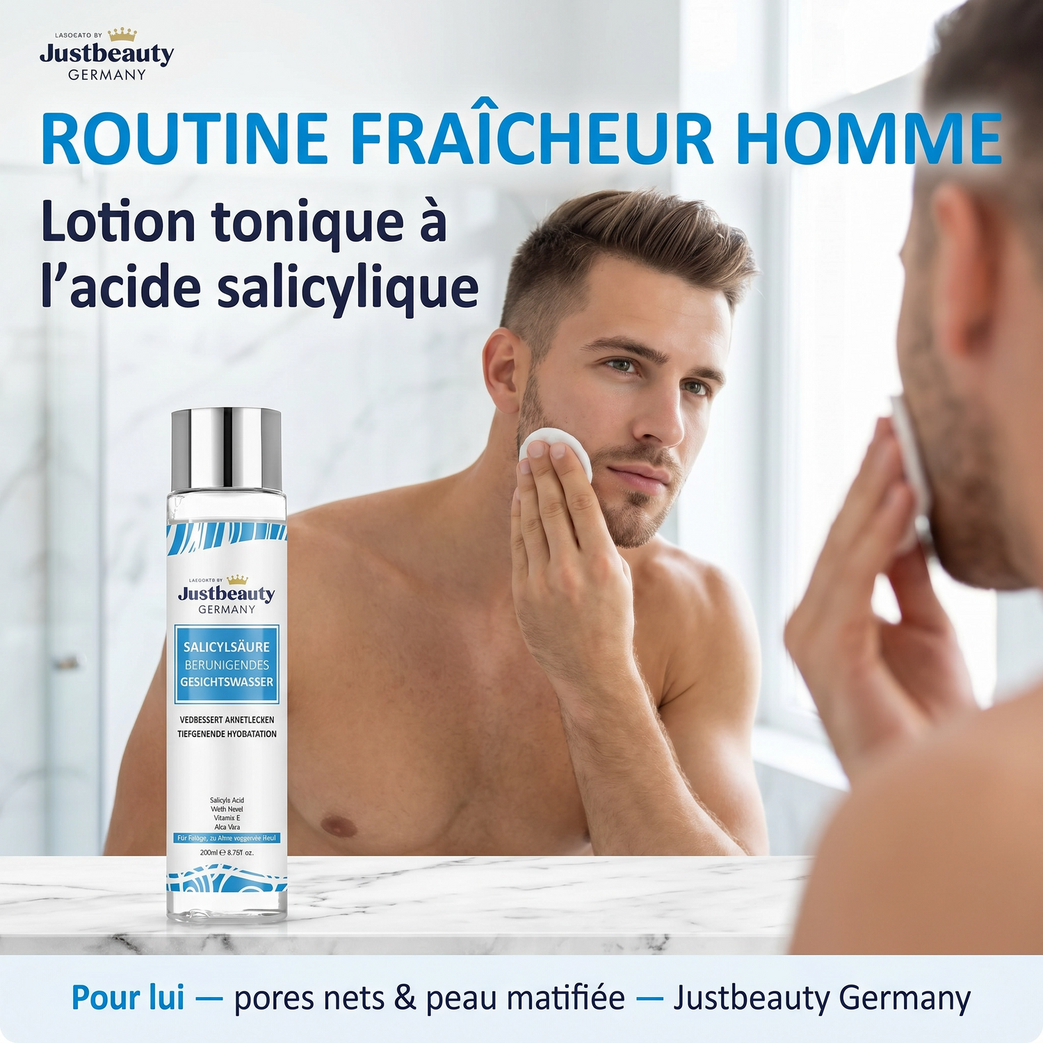 PURE SKIN SOLUTION – Anti-Acne & Anti-Blemish Purifying Toner (200 ml)