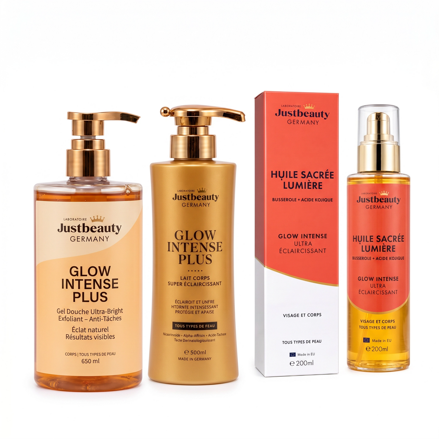 ROYAL GLOW TRIO – PRESTIGE-STRAHLKRAFT FÜR EINE PERFEKT EBENMÄSSIGE HAUT – KÖRPERPFLEGE 3TEILIG