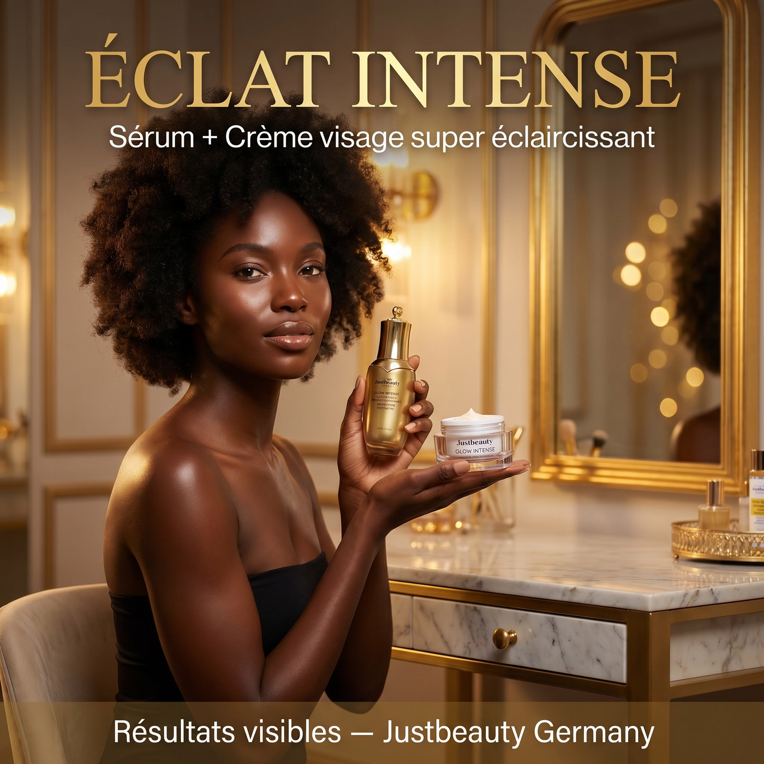 KIT VISAGE & CORPS GLOW INTENSE PLUS – ROUTINE ANTI-HYPERPIGMENTATION INTENSE AVEC CLEANSER | 5 PIÈCES