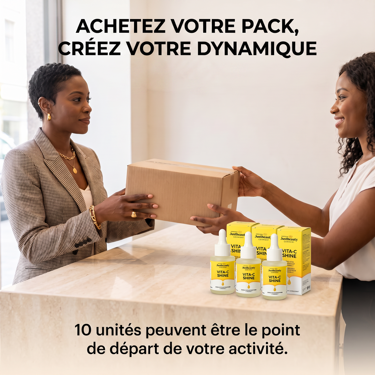 Pack Revendeur VITA-C SHINE – 10 Sérums Visage Éclat à la Vitamine C de 30 ml