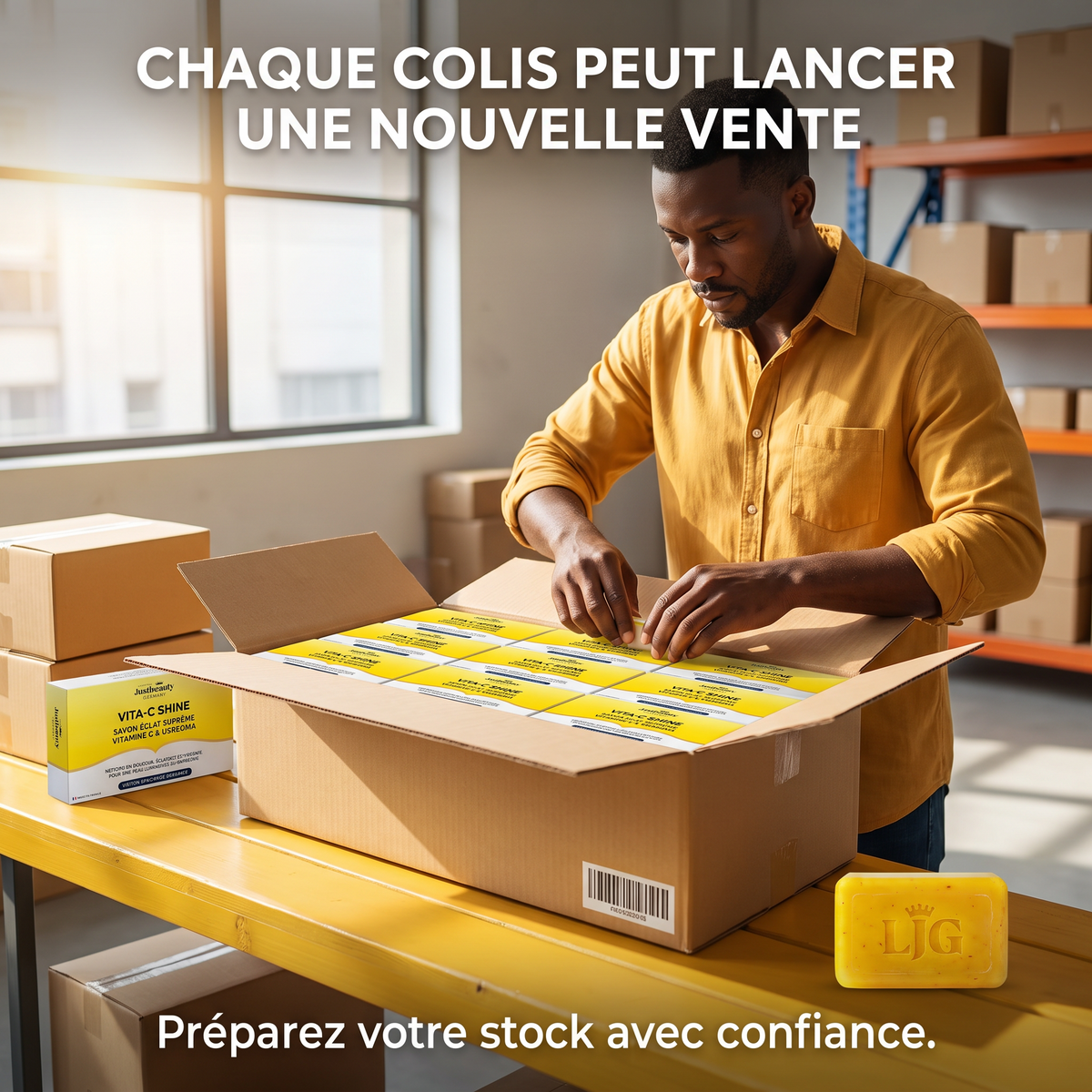 Pack Revendeur VITA-C SHINE – 10 Savons pour Passer de Cliente à Revendeuse