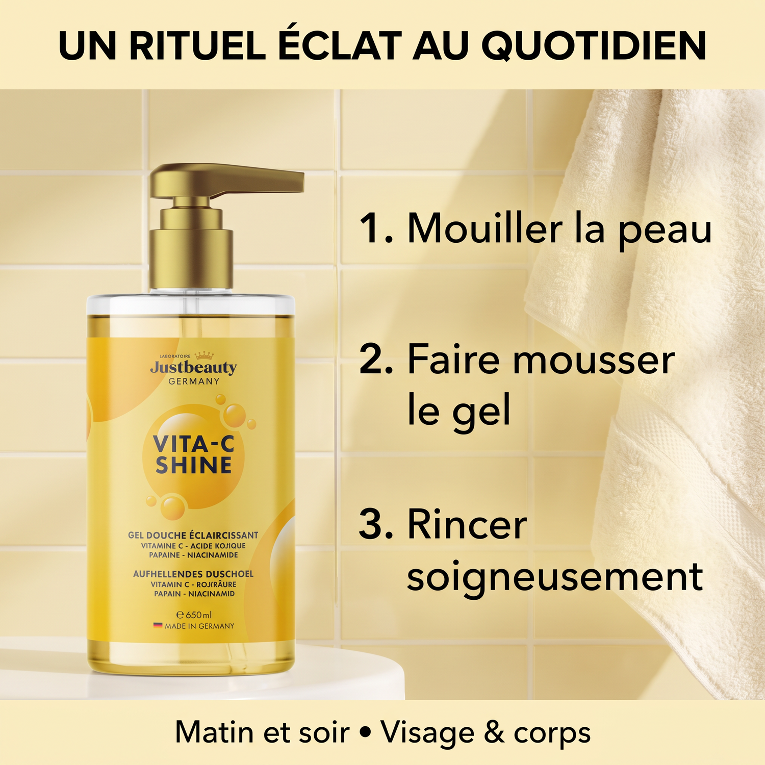 VITA-C SHINE - SHOWER GEL 650 ml