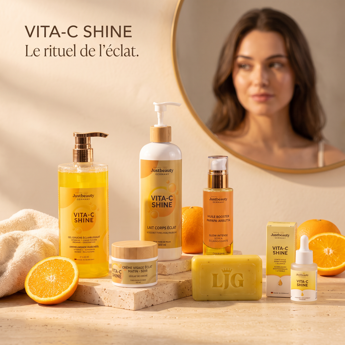 VITA-C SHINE – Kit 6 Pièces | Radiance Max – Routine Visage & Corps Éclat Intense