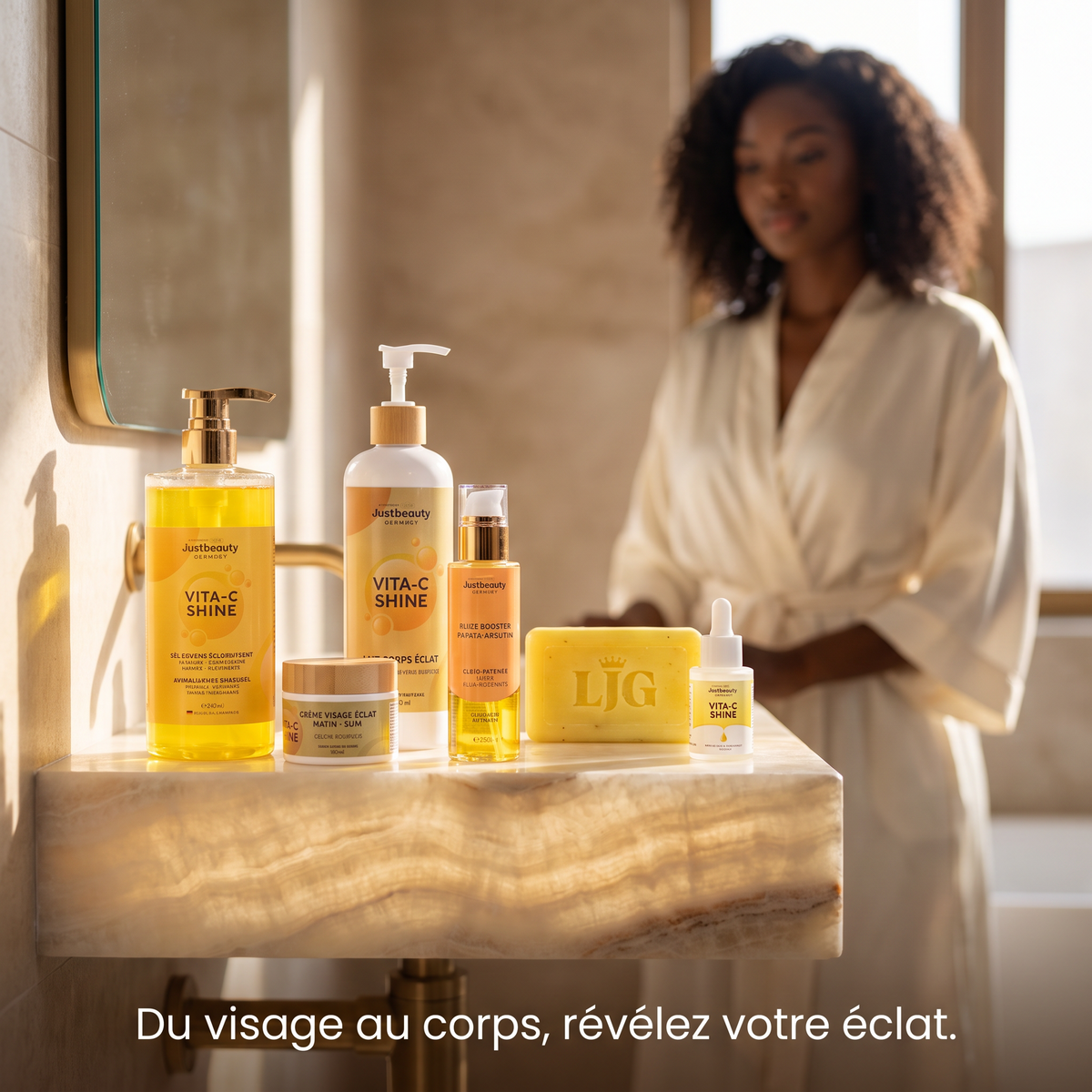 VITA-C SHINE – Kit 6 Pièces | Radiance Max – Routine Visage & Corps Éclat Intense
